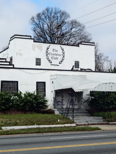 Exterior shot of the Excelsior Club in Charlotte, NC.