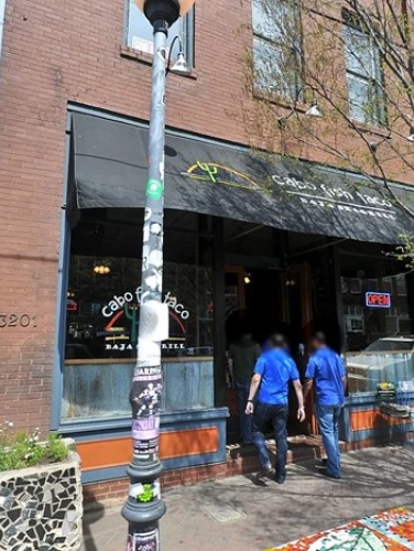 Outside view of Hand's Pharmacy