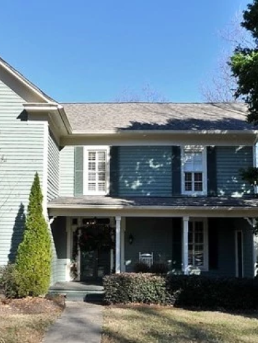 Exterior view of the Grier-Furr House on a sunny day
