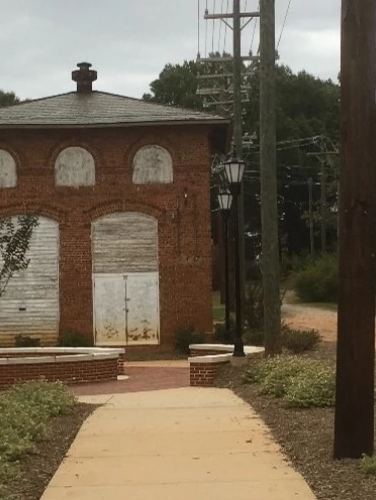 Exterior view of the Southern Power Company Transformer House