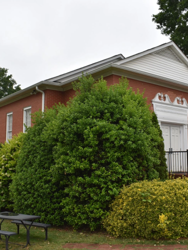 The exterior of the Davidson Baptist Chapel